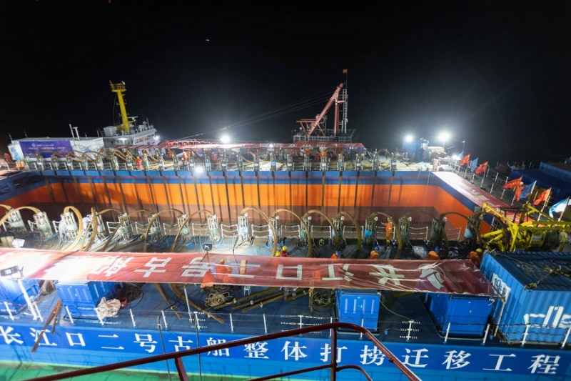 Ένα ναυάγιο της δυναστείας Τσινγκ ανασύρθηκε στη Σαγκάη