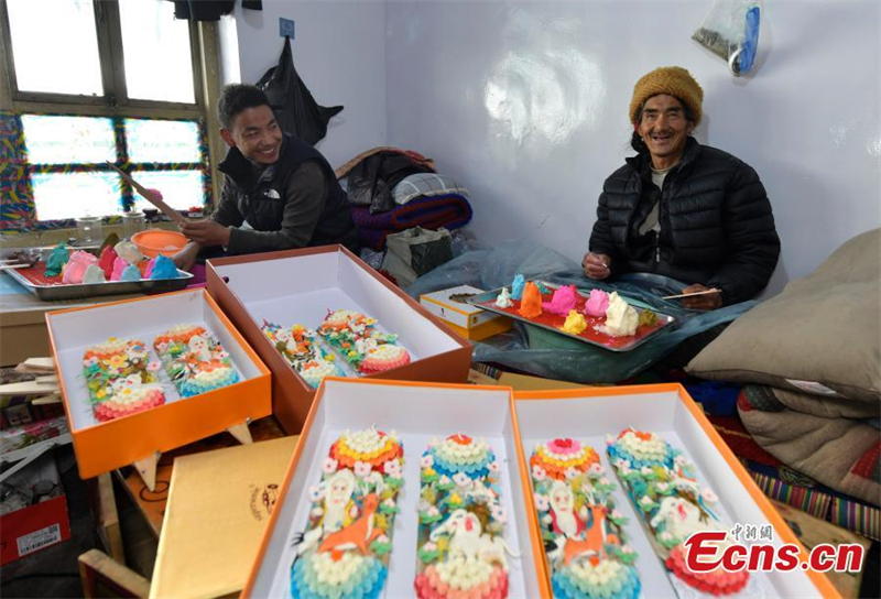 Βουτυρένια γλυπτά για το Νέο Έτος στο Θιβέτ