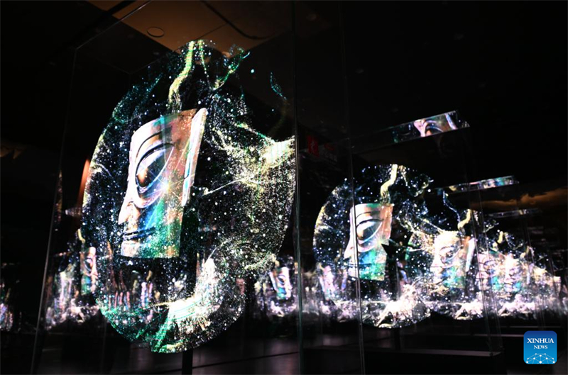 Διαδραστική έκθεση τέχνης για τον πολιτισμό του Σανσινγκντουί εγκαινιάστηκε στην Τιαντζίν της Κίνας