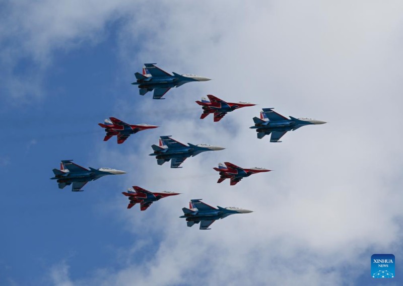 Εικόνες από την πρόβα της στρατιωτικής παρέλασης για την Ημέρα της Νίκης στη Μόσχα