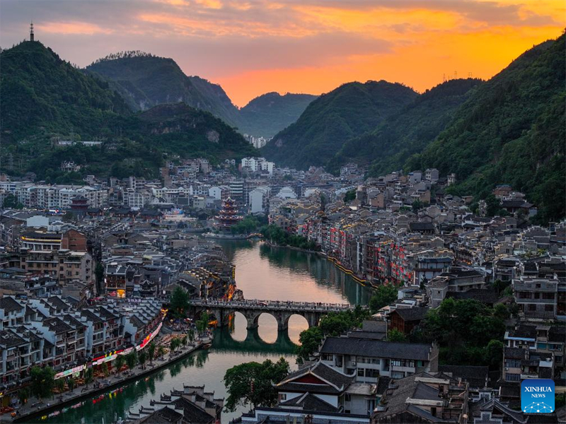 Άποψη της αρχαίας πόλης Τζενγιουάν στη νοτιοδυτική Κίνα