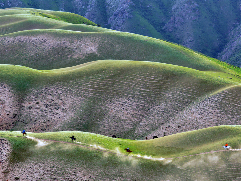 Αυτόνομη Περιφέρεια Σιντζιάνγκ: Η ομορφιά των λιβαδιών Καλατζούν στις αρχές του καλοκαιριού