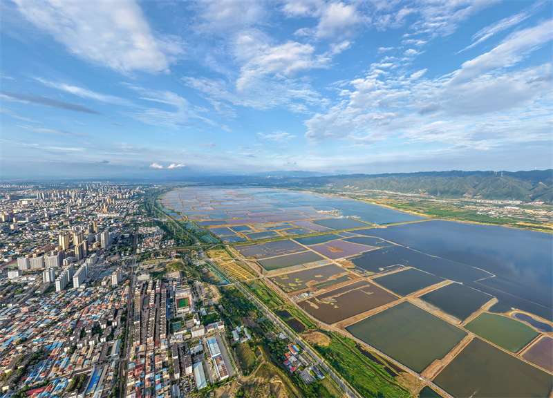 Επαρχία Σανσί: Η οικολογική ομορφιά της αλμυρή λίμνης είναι σαν ζωγραφιά
