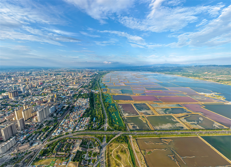 Επαρχία Σανσί: Η οικολογική ομορφιά της αλμυρή λίμνης είναι σαν ζωγραφιά