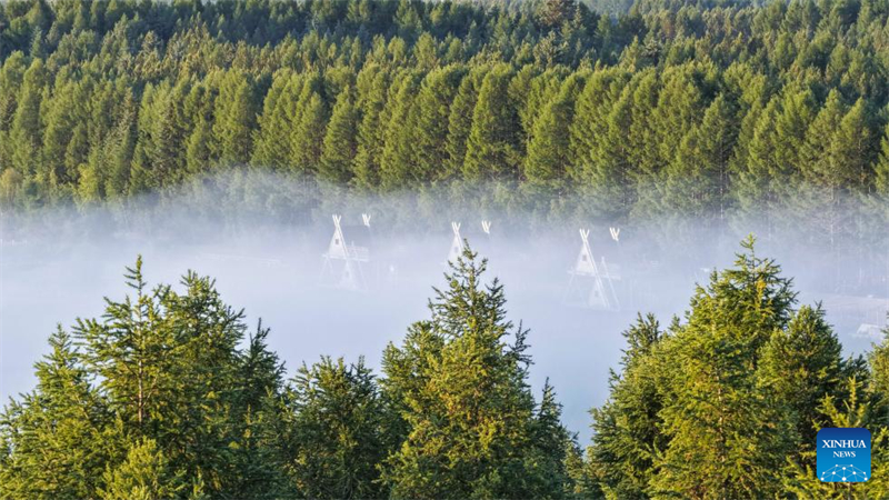 Τοπίο του Εθνικού Δασικού Πάρκου Σαϊχανμπά στην πόλη Τσενγκντέ