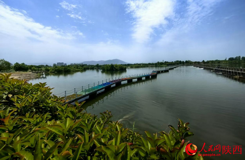 Αεροφωτογραφία του Πάρκου Υγροτόπων Τιενχάν. (Φωτογραφία / Xinhua)