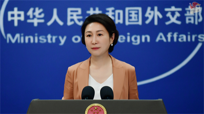 Η εκπρόσωπος του κινεζικού υπουργείου Εξωτερικών, Μάο Νινγκ. /Υπουργείο Εξωτερικών της Κίνας