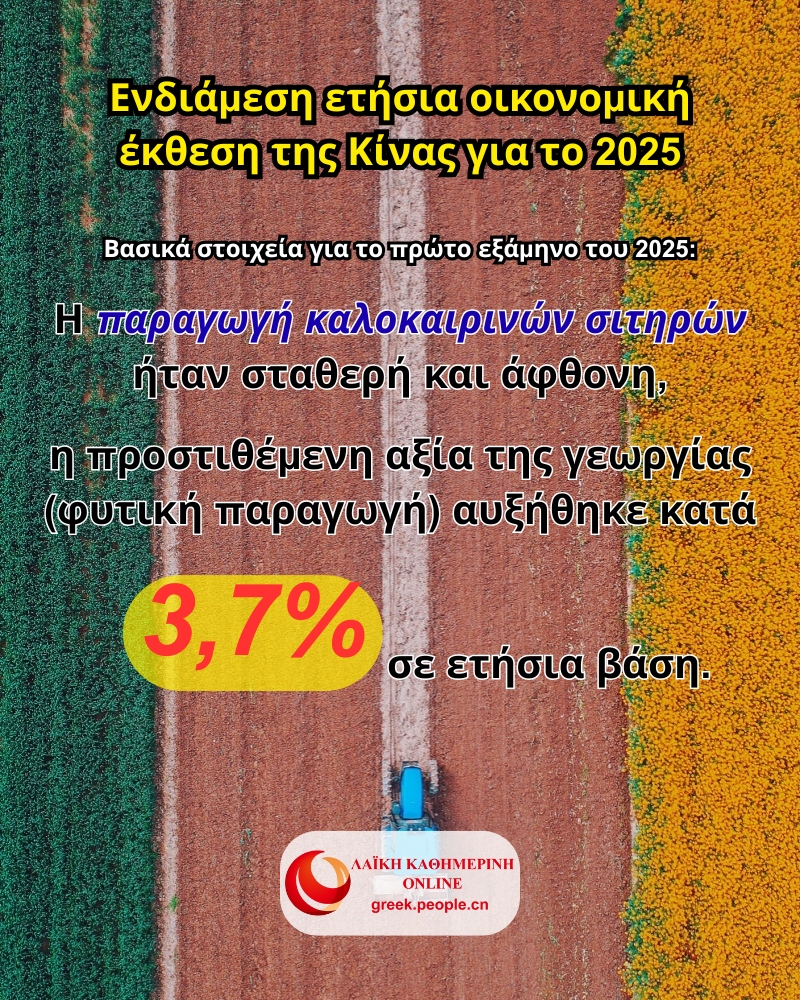 Ενδιάμεση ετήσια οικονομική έκθεση της Κίνας για το 2025