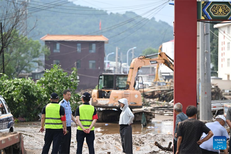 Επιχειρήσεις έκτακτης ανάγκης σε εξέλιξη για τα πλημμυρόπληκτα χωριά στον Δήμο Τιεντζίν