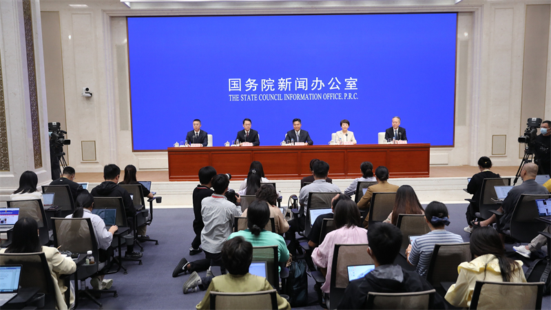 Συνέντευξη Τύπου σχετικά με την ανάπτυξη του εμπορίου υπηρεσιών στην Κίνα και την πρόοδο των προετοιμασιών για το CIFTIS 2025, Πεκίνο, Κίνα, 27 Αυγούστου 2025.