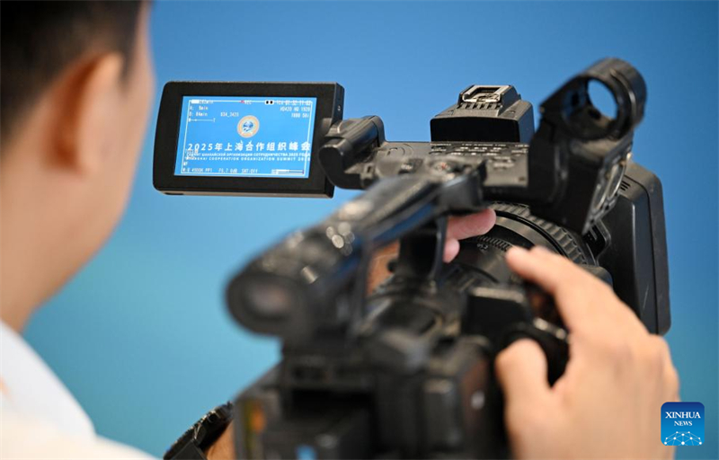 Ξεκίνησε το κέντρο Τύπου για τη Σύνοδο Κορυφής του Οργανισμού Συνεργασίας της Σαγκάης στον Δήμο Τιεντζίν