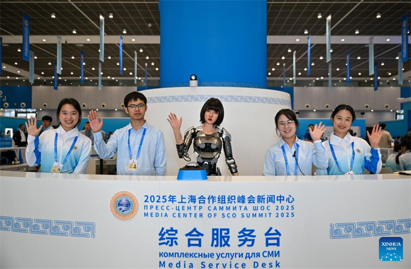 Ξεκίνησε το κέντρο Τύπου για τη Σύνοδο Κορυφής του Οργανισμού Συνεργασίας της Σαγκάης στον Δήμο Τιεντζίν