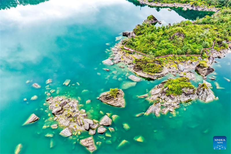 Τοπίο του φυσικό καταφυγίου του Υγροτόπου Σιαονανχάι στο δήμο Τσονγκτσίνγκ