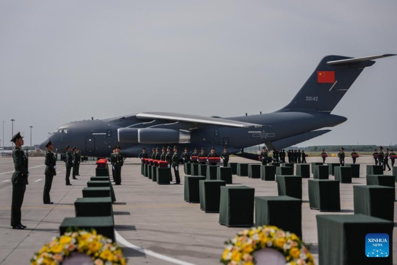 Επέστρεψαν από τη Νότια Κορέα τα λείψανα 30 Κινέζων μαρτύρων του Πολέμου της Κορέας