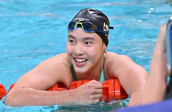 Η Γιου Ζιντί σπάει το ασιατικό ρεκόρ στα 200 μ. μεικτή κολύμβηση γυναικών στους Εθνικούς Αγώνες