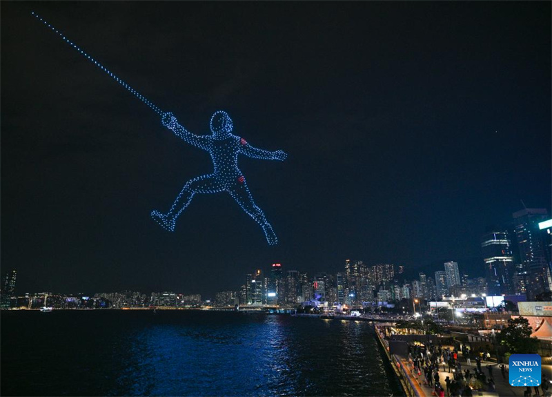 Επίδειξη με φωτισμένα drones για τον εορτασμό του αθλητικού πνεύματος στο Χονγκ Κονγκ