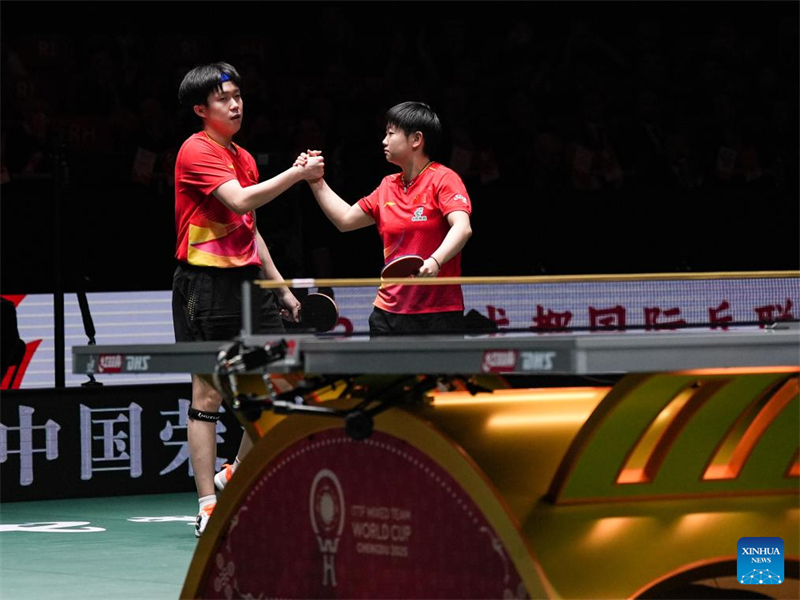 Η Κίνα κερδίζει τον τρίτο συνεχόμενο τίτλο στο Παγκόσμιο Κύπελλο Μικτών Ομάδων της ITTF