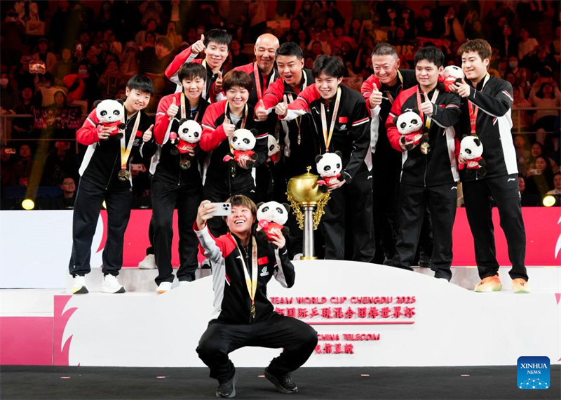 Η Κίνα κερδίζει τον τρίτο συνεχόμενο τίτλο στο Παγκόσμιο Κύπελλο Μικτών Ομάδων της ITTF