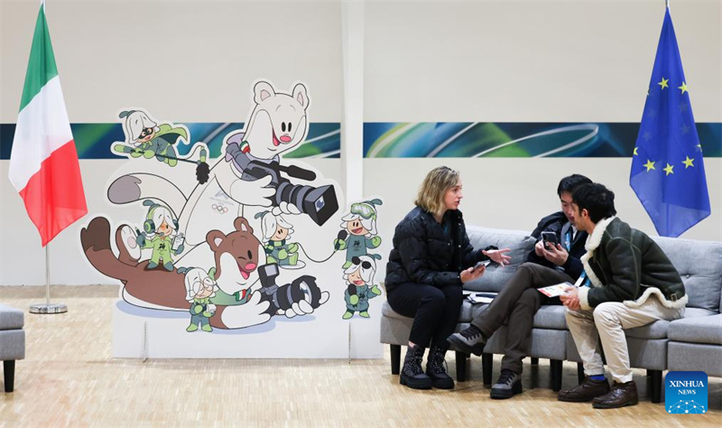 Θέα του βασικού κέντρου των Μέσων Μαζικής Ενημέρωσης των Χειμερινών Ολυμπιακών Αγώνων Μιλάνο–Κορτίνα 2026