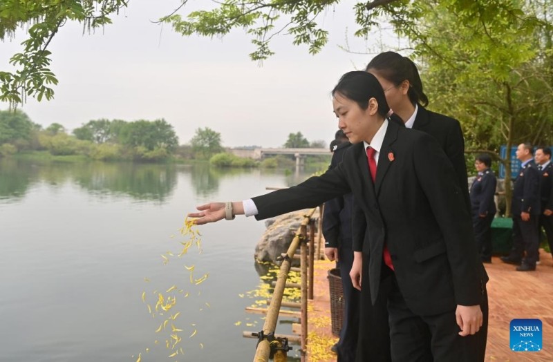 Άνθρωποι σην Κίνα συμμετέχουν σε διάφορες εκδηλώσεις για να αποτίσουν φόρο τιμής στους μάρτυρες εν όψει της Γιορτής Τσινγκμίνγκ